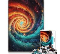 Adults Puzzles 1000 Piece Jigsaws Spiral Of Ice And Fire Unique Challenge Game Tough Challenge Birthday Gift (38x52cm)