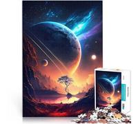 Adults Puzzles 1000 Piece Jigsaws Starlit Horizon Landscape Für Familienspaß Heimdekoration Spielzeug52x38cm