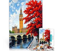 Adults Puzzles 1000 Piece Jigsaws street view of london Big Ben Spielspielzeug Verbessern Sie das Gedächtnis38x26cm