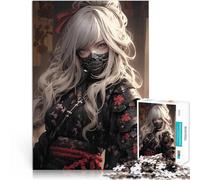 Adults Puzzles 1000 Piece Jigsaws Sweet Samurai Assassin Lernspiele Heimdekoration Tolles Geschenk für Spiele38x26cm