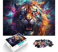 Adults Puzzles 1000 Piece Jigsaws the mysterious tiger educational challenge 26x38cm Artists Collection Fine Art for ages 14+