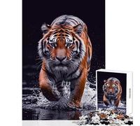 Adults Puzzles 1000 Piece Jigsaws Tiger Angry Jigsaws for Adults Puzzle Pattern Assembly Challenging To Complete Beautiful Design Game (50x75cm)