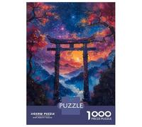 Adults Puzzles 1000 Piece Jigsaws Torii Gate Landscape Jigsaw for Adults Brain Teaser Game But Fun And Humorous Difficult And Challenge 52x38cm/1000pcs