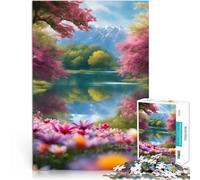 Adults Puzzles 1000 Piece Jigsaws Tranquil Reflections Intellektuelles Spiel Lernspiel für Geburtstag, Weihnachten38x26cm