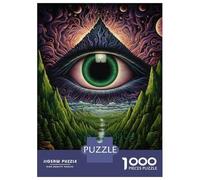 Adults Puzzles 1000 Piece Jigsaws Trippy Eye Art Print Puzzle for Adults Relax Games Presents for Women for Is Ideal As A Gift 70x50cm/1000pcs