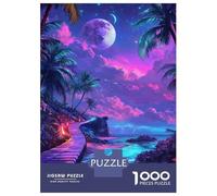 Adults Puzzles 1000 Piece Jigsaws Tropical Paradise Pathway Adult Jigsaw Puzzle Brain Teaser Game Stress Reliever for Is Ideal As A Gift 38x26cm/1000pcs