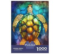 Adults Puzzles 1000 Piece Jigsaws Turtle Animal Gold Jigsaws for Adults Toy Wall Decor Difficult Challenge Difficult And Challenge 52x38cm/1000pcs
