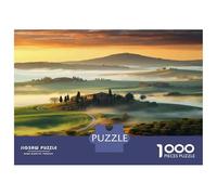 Adults Puzzles 1000 Piece Jigsaws Tuscany Landscape Wall Art Print Adult Jigsaw Brain Teaser Game But Fun And Humorous for Is Ideal As A Gift 38x26cm/1000pcs