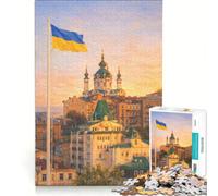 Adults Puzzles 1000 Piece Jigsaws Ukraine, Hands-on Game, Fun Activities at Home, Great Gift for Gaming 38x26cm