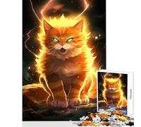 Adults Puzzles 1000 Piece Jigsaws Ultimate Cat Power Up Jigsaws for Adults Puzzle Pattern Assembly Challenging To Complete Beautiful Design Game (50x75cm)