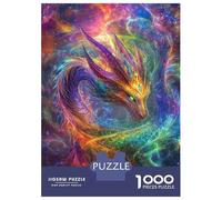 Adults Puzzles 1000 Piece Jigsaws Vibrant Cosmic Dragon Puzzle for Adults Relaxing Games Enhance Memory Unique Gifts for Birthday And Christmas 52x38cm/1000pcs