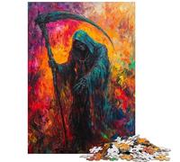 Adults Puzzles 1000 Piece Jigsaws Vibrant Reaper's Shadow Jigsaws for Adults Puzzle Hand Speed Race Every Piece Is Unique Learning Educational Toys (38x52cm/1000pcs)