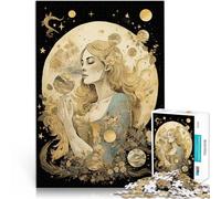 Adults Puzzles 1000 Piece Jigsaws virgo zodiac horoscope Herausforderndes Spiel mit passendem Poster und Quizblatt52x38cm