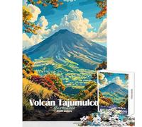 Adults Puzzles 1000 Piece Jigsaws Volcán Tajumulco Guatemala Practical Game Staycation Kill Time Anti-Stress Toys Artists' Collection, Fine Arts (38X52cm)