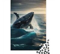 Adults Puzzles 1000 Piece Jigsaws Whale Watching Tours Puzzle for Adults Fun Games Staycation Kill Time Parent-child Interaction 52x38cm/1000pcs