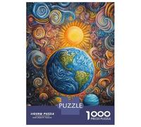 Adults Puzzles 1000 Piece Jigsaws Whimsical Cosmic Painting Puzzle for Adults Toy Wall Decor Presents for Women Unique Gifts for Birthday And Christmas 52x38cm/1000pcs