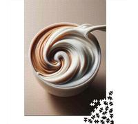 Adults Puzzles 1000 Piece Jigsaws Whipped Coffee Creamer Puzzle for Adults Fun Games Staycation Kill Time Parent-child Interaction 70x50cm/1000pcs