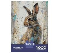 Adults Puzzles 1000 Piece Jigsaws Wild Hare Whimsy Jigsaw Puzzle Anti-Stress Toys A Work of Art Unique Gifts for Birthday And Christmas 70x50cm/1000pcs