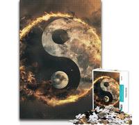 Adults Puzzles 1000 Piece Jigsaws Yin Yang Peace Symbol Educational Family Game Analysis And Logic Anti-Stress Toys 50x75cm(1000pcs)