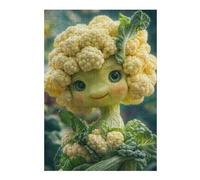 Adults Puzzles 1000pcs(38x26cm) Jigsaws Sweet Cauliflower Creature Jigsaw Puzzle Relaxing Games Difficult Challenge Parent-child Interaction 1000pcs(38x26cm)