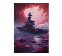 Adults Puzzles 1000pcs(38x26cm) S Jigsaws Sci-Fi Battleship in Alien Ocean Adult Jigsaw Puzzle Brain Teaser Game For Family Fun Difficult And Challenge 1000pcs(38x26cm) S