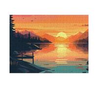 Adults Puzzles 1000pcs(52x38cm) Jigsaws Natural Landscapes Jigsaw Puzzle Relaxing Games Difficult Challenge Parent-child Interaction 1000pcs(52x38cm)