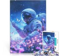 Adults Puzzles 2000 Piece Jigsaws Astronaut And Butterflies Hands-on-Spiel Jedes Stück ist einzigartig Anspruchsvolles Familienspiel70x100cm
