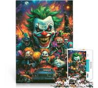 Adults Puzzles 2000 Piece Jigsaws Evil Clown Horde Dekomprimierendes intellektuelles Lernspielzeug Wichtelgeschenke70x100cm