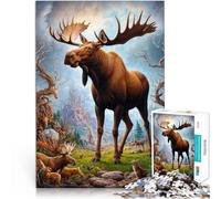 Adults Puzzles 2000 Piece Jigsaws Magical Moose Safari Schwierig und herausfordernd Einzigartige Wohndekoration und Geschenke70x100cm