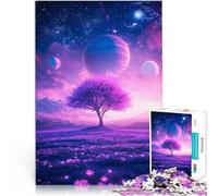 Adults Puzzles 2000 Piece Jigsaws Purple Planet Landscape Handgeschwindigkeitswettbewerb Wanddekoration70x100cm