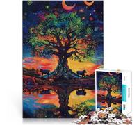 Adults Puzzles 2000 Piece Jigsaws Starry sky tree of life Lernspielzeug mit vollständig ineinander greifenden, zufällig geformten Teilen70x100cm