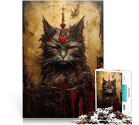 Adults Puzzles 2000 Piece Jigsaws The Vintage Cat Queen God Präzisionsschnitt Einzigartige Wohndekoration und Geschenke70x100cm