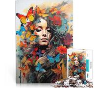 Adults Puzzles 2000 Piece Jigsaws Woman butterfly DIY Toys 70x100cm Every Piece is Unique - Challenging Family Fun Game Suitable for and 14