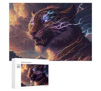 Adults Puzzles 300 PCS Jigsaws Art Dream Tiger Jigsaw Puzzle Brain Teaser Game A Work of Art Birthday And Unique Gifts 300 PCS
