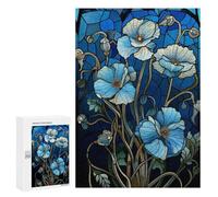 Adults Puzzles 300 PCS Jigsaws Art Stain Gilded Flowers Puzzle for Adults Brain Teaser Game Analysis And Logic Parent-child Interaction 300 PCS