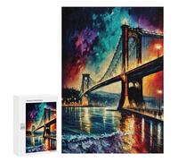 Adults Puzzles 300 PCS Jigsaws Bosphorus Bridge Istanbul Jigsaw for Adults Anti-Stress Toys But Fun And Humorous Parent-child Interaction 300 PCS