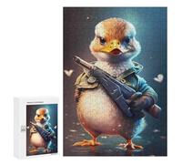 Adults Puzzles 300 PCS Jigsaws Captain Baby Duck Puzzle for Adults Brain Teaser Game Analysis And Logic Parent-child Interaction 300 PCS
