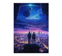 Adults Puzzles 300 PCS Jigsaws Celestial Future City Adult Puzzles Brain Teaser Game Stress Reliever Unique Gifts for Birthday And Christmas 300 PCS