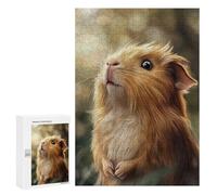 Adults Puzzles 300 PCS Jigsaws Cute Guinea Pig Portrait Jigsaw for Adults Toy Wall Decor Perfect Decoration Parent-child Interaction 300 PCS
