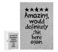 Adults Puzzles 300 PCS Jigsaws Funny Bathroom Reviews Jigsaw for Adults Toy Wall Decor Perfect Decoration Parent-child Interaction 300 PCS