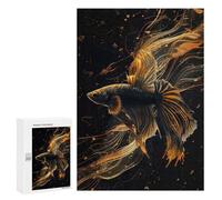 Adults Puzzles 300 PCS Jigsaws Gold Fish Puzzle for Adults Toy Wall Decor Stress Reliever Difficult And Challenge 300 PCS