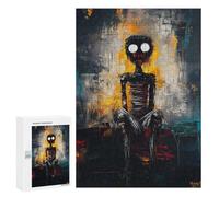 Adults Puzzles 300 PCS Jigsaws Haunted Silence - Expressive Abstract Figure Art Puzzle for Adults Toy Wall Decor Stress Reliever Difficult And Challenge 300 PCS