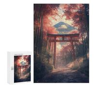 Adults Puzzles 300 PCS Jigsaws Japanese Zen Garden Pathway Jigsaw Puzzles for Teenagers Precision Cutting Parent-child Interaction Beautiful Design Game 300 PCS