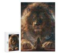 Adults Puzzles 300 PCS Jigsaws Lion of Wisdom Puzzle for Adults Brain Teaser Game Analysis And Logic Parent-child Interaction 300 PCS
