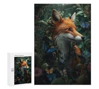 Adults Puzzles 300 PCS Jigsaws Magical Whimsical Fox Jigsaw for Adults Anti-Stress Toys But Fun And Humorous Parent-child Interaction 300 PCS