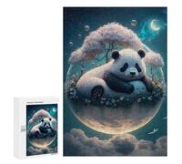 Adults Puzzles 300 PCS Jigsaws Majestic Panda Bear Puzzle for Adults Brain Teaser Game Analysis And Logic Parent-child Interaction 300 PCS