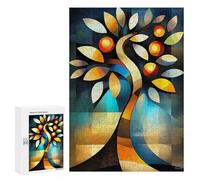 Adults Puzzles 300 PCS Jigsaws Modern Cubism Tree Puzzle for Adults Toy Wall Decor Stress Reliever Difficult And Challenge 300 PCS