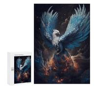 Adults Puzzles 300 PCS Jigsaws Mystical Phoenix Bird Jigsaw Puzzle Brain Teaser Game A Work of Art Birthday And Unique Gifts 300 PCS