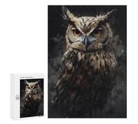 Adults Puzzles 300 PCS Jigsaws Owl Enchanted Isle Puzzle for Adults Toy Wall Decor Stress Reliever Difficult And Challenge 300 PCS