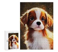 Adults Puzzles 300 PCS Jigsaws Paint Cute Dog Puzzle for Adults Brain Teaser Game Analysis And Logic Parent-child Interaction 300 PCS